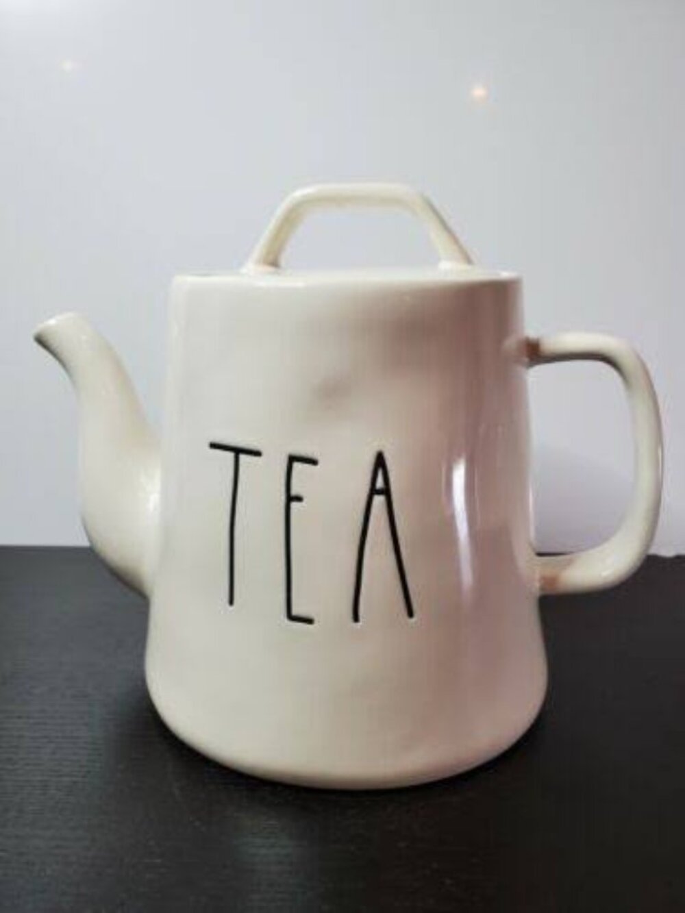 Rae Dunn White Ceramic TEA Teapot Lid
